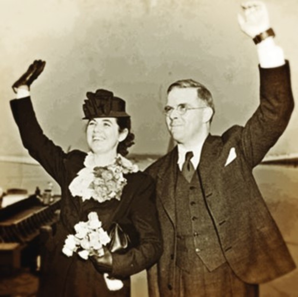 Martha and Waitstill Sharp, departing for Europe  in February, 1939